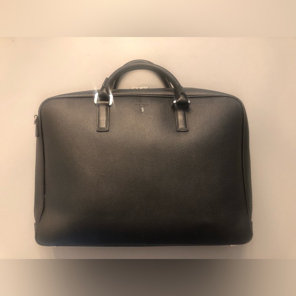 Serapian Milano Other - Serapian Milano Slim Briefcase in Evoluzione Leather/Black